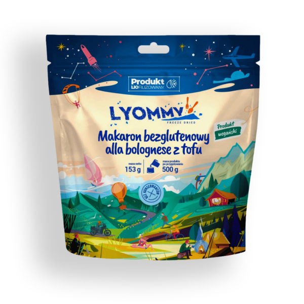 Liofilizat Lyommy Makaron bezglutenowy alla bolognese z tofu