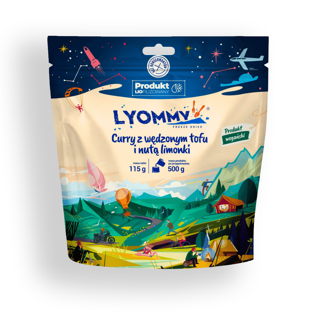 Liofilizat Lyommy Curry z wędzonym tofu i nutą limonki