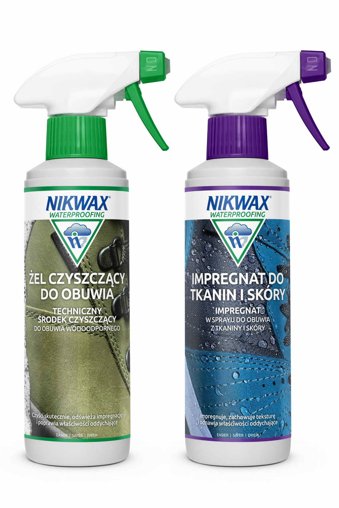 Zestaw do pielęgnacji obuwia z tkanin i skóry Nikwax