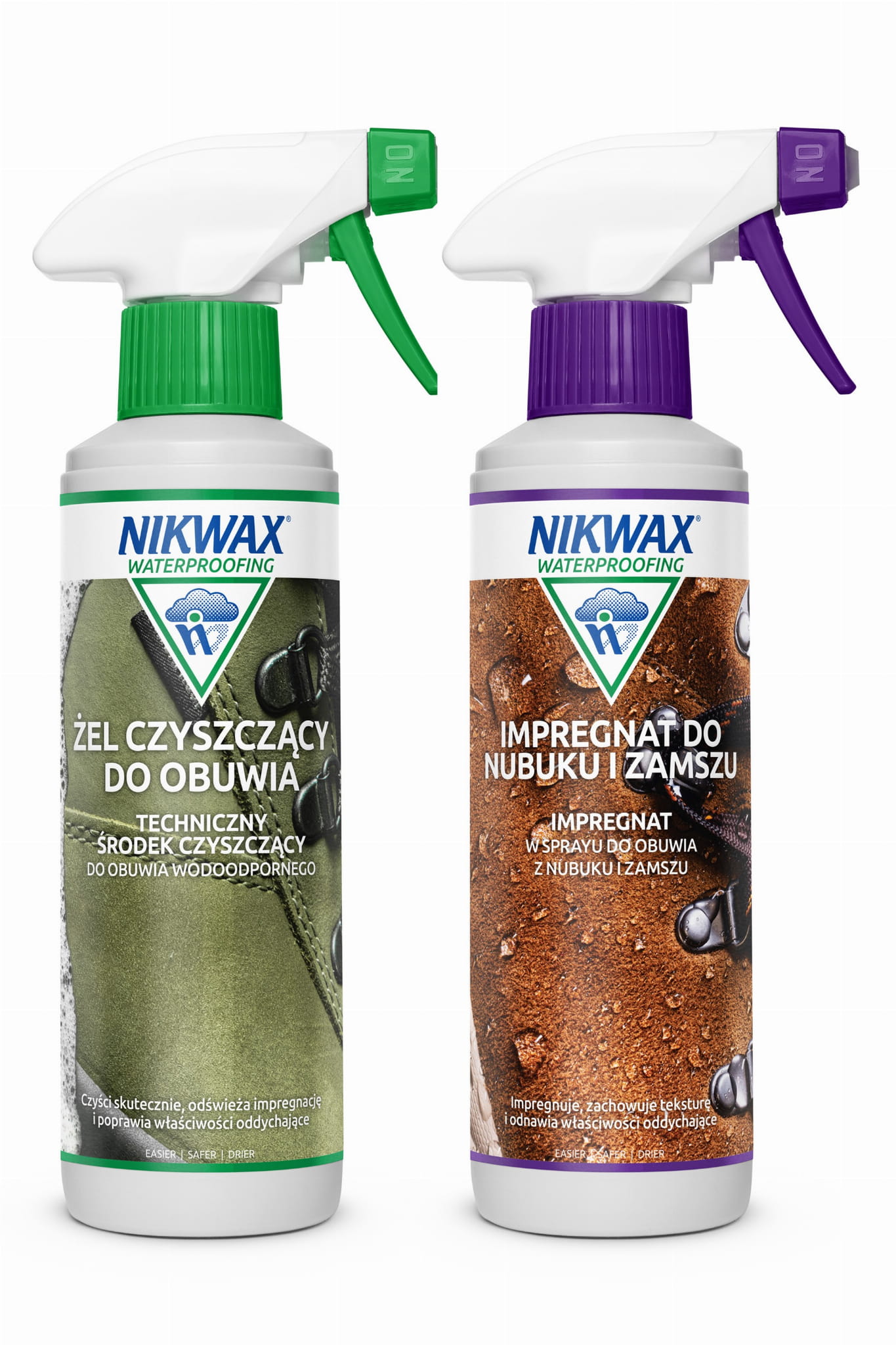 Zestaw do pielęgnacji nubuku i zamszu Nikwax