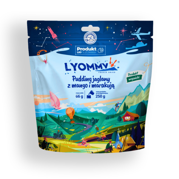 Liofilizat Lyommy Pudding jaglany z mango i marakują