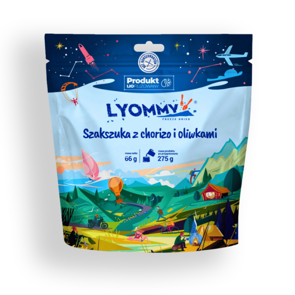 Liofilizat Lyommy Szakszuka z chorizo i oliwkami