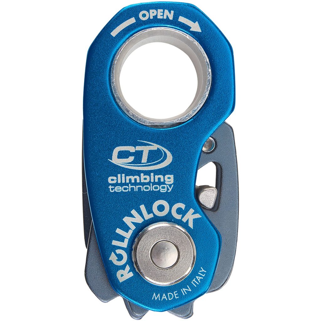 Przyrząd zaciskowy CT/Skylotec ROLLNLOCK Antracite/Electric Blue