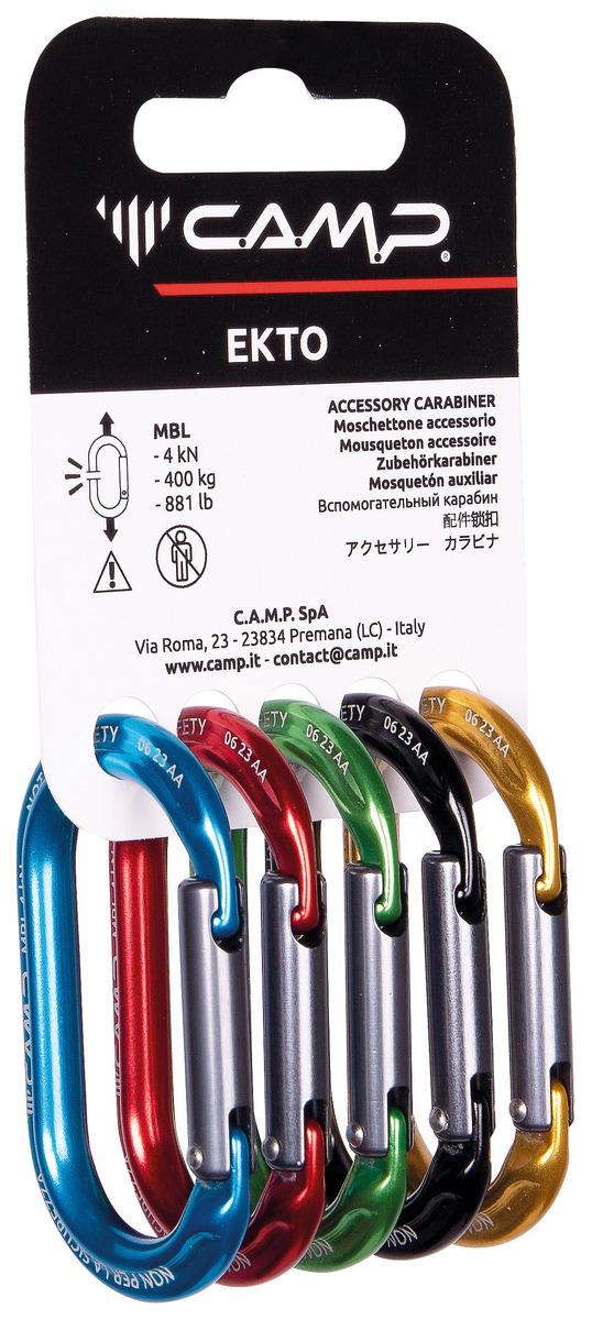 Zestaw karabinków Camp Ekto niezakręcany Rack Pack 5