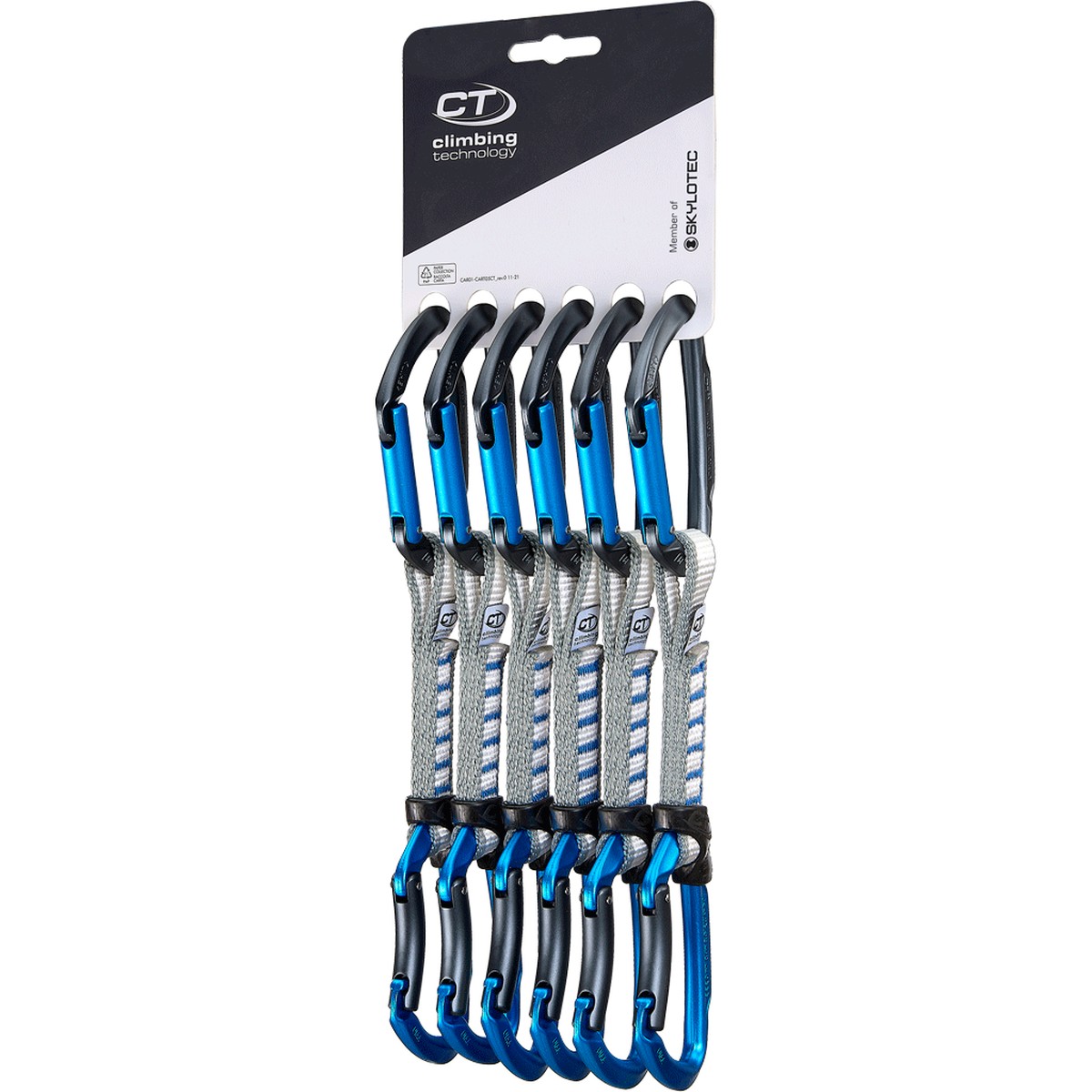 Ekspres CT/Skylotec LIME SET NY ANTHRACITE/ELECTRICBLUE 6 x 12 cm