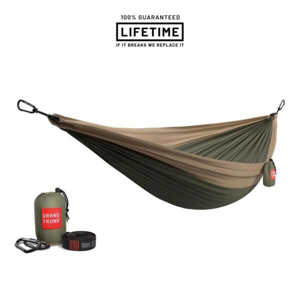 Hamak podwójny GRUND TRUNK Double Deluxe Parachute nylon + Straps
