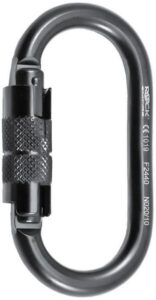 Oval stalowy 2Lock czarny
