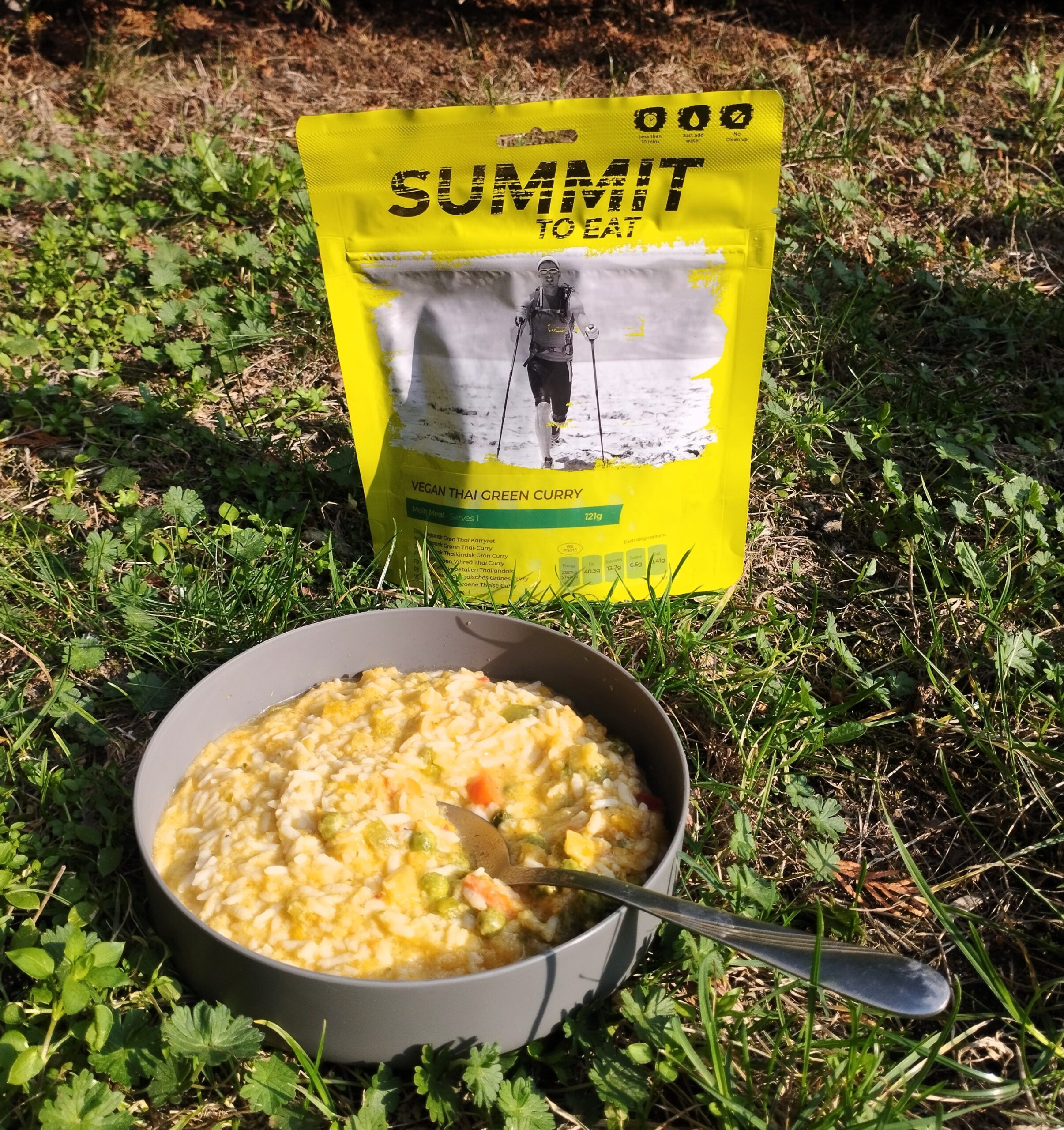 Thai green curry z ryżem Summit to Eat (wegan, BG)