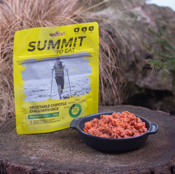 Warzywa chipotle chilli z ryżem Summit to Eat (wege, BG)