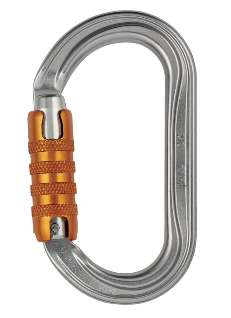 Karabinek Petzl OK Triact-Lock (szary)