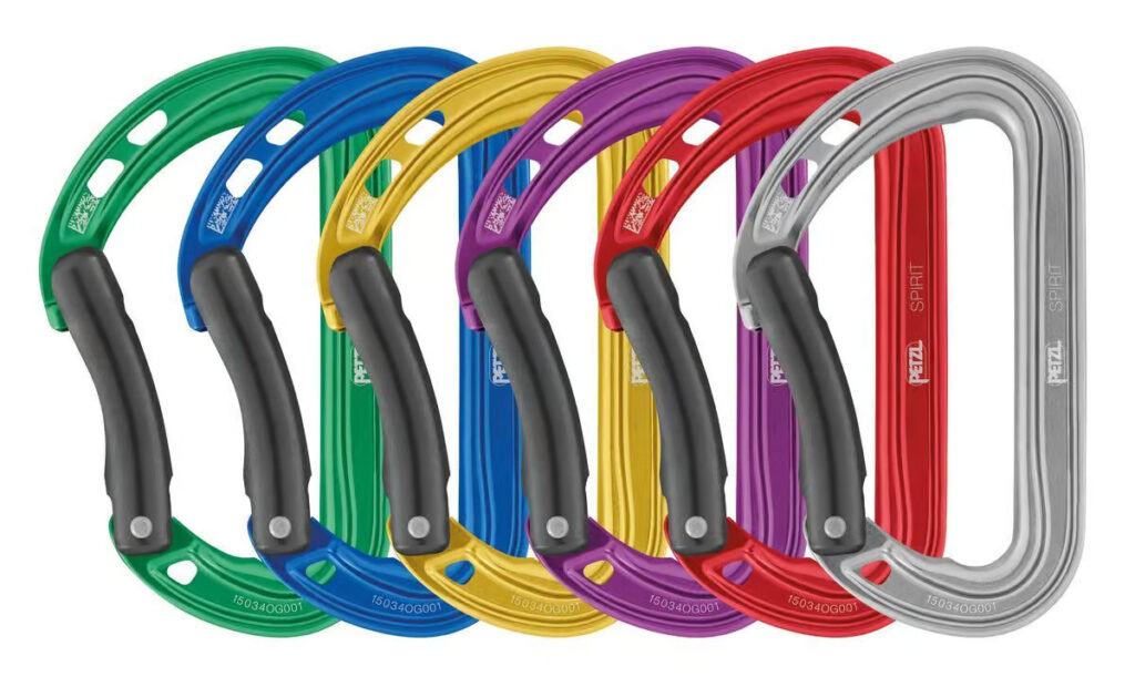 Karabinki Petzl Spirit wygięty zestaw 6szt
