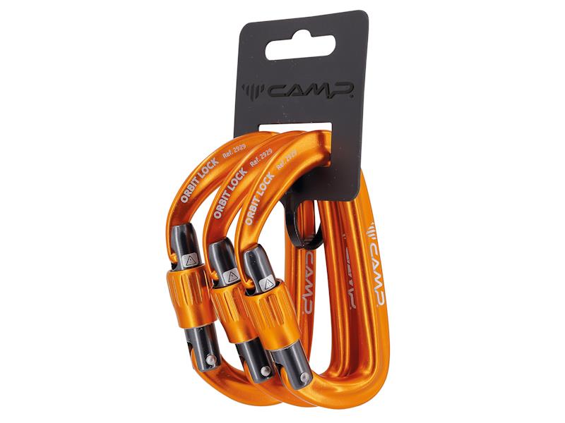 Karabinek zakręcany CAMP Orbit Lock — zestaw 3 szt.
