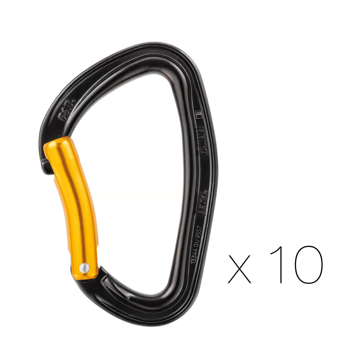 Karabinek Petzl Djinn stalowy (zestaw 10 sztuk)