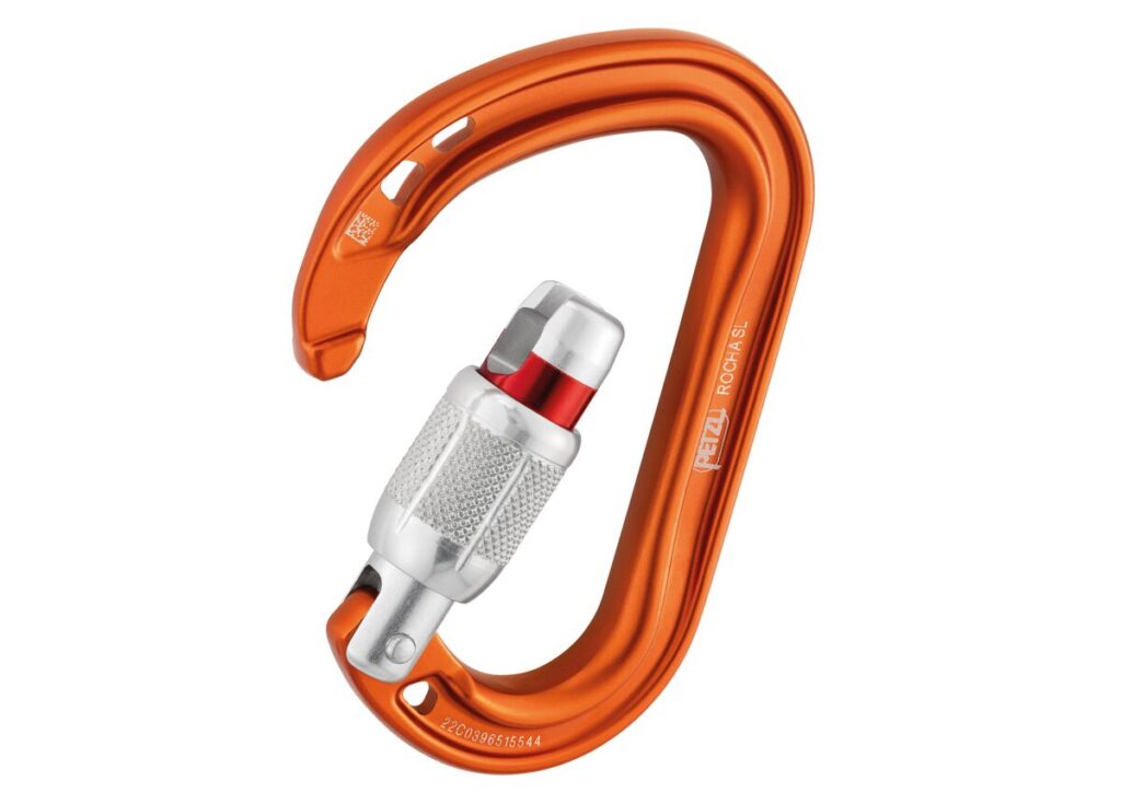 Karabinek Petzl Rocha Screw-Lock (pomarańczowy)