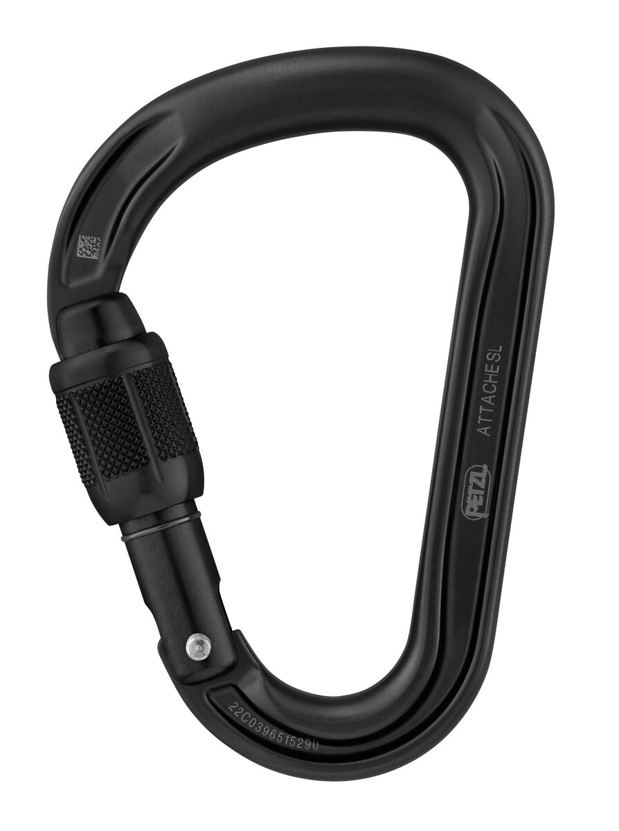 Karabinek Petzl Attache Screw-Lock (czarny)