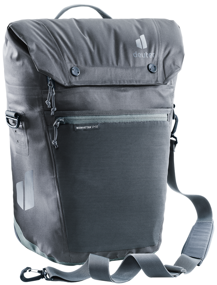 Torba rowerowa Deuter Mainhattan 17+10 graphite-shale