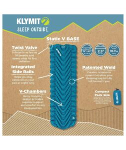 Materac Klymit Static V Base, ocean depths