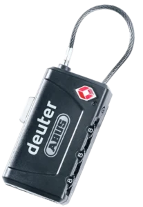 Kłódka Deuter TSA Cable Lock black
