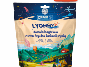 Liofilizat Lyommy Kasza kukurydziana z serem bryndza, kurkami i szynką (350g)